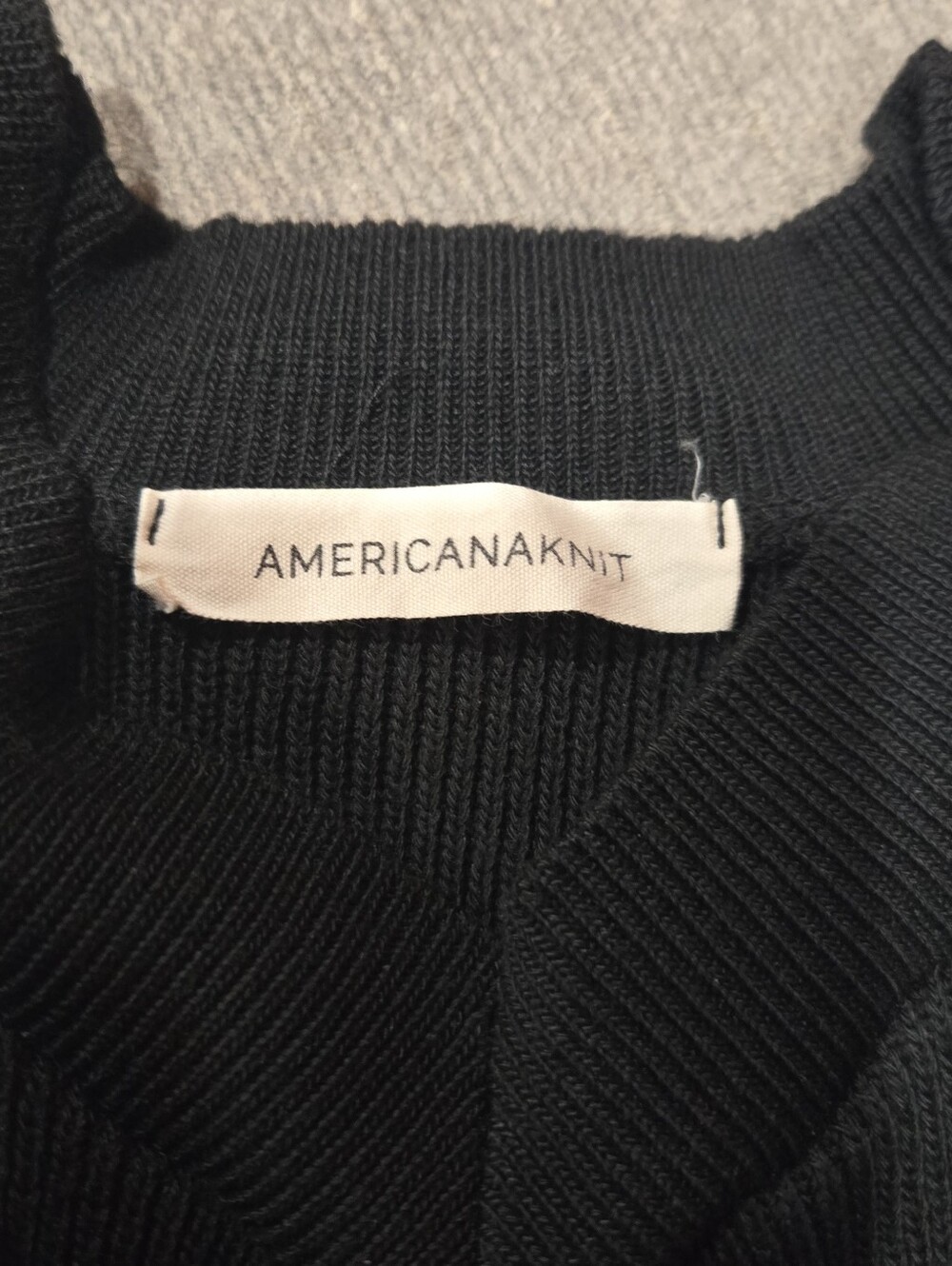 AMERICAN KNIT Ribbed tank top - Picture 3 of 3